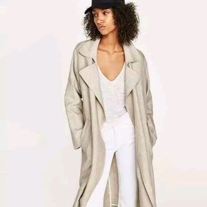 NWT Zara Linen Trench Coat